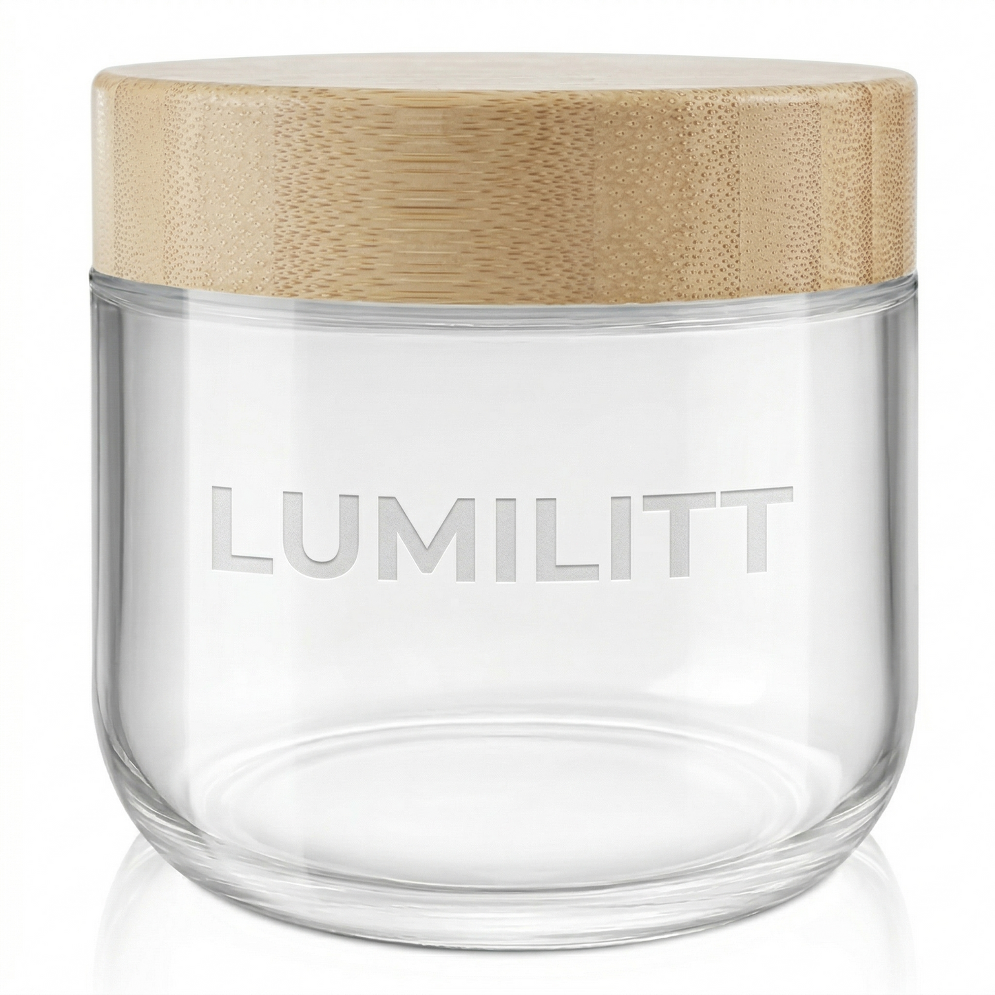 Bamboo Lid Glass Jar