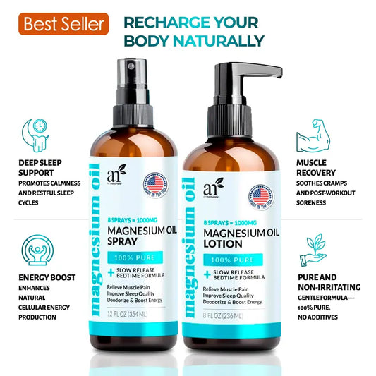 LumiLitt™ Magnesium 2-in-1 Set: Spray + Lotion